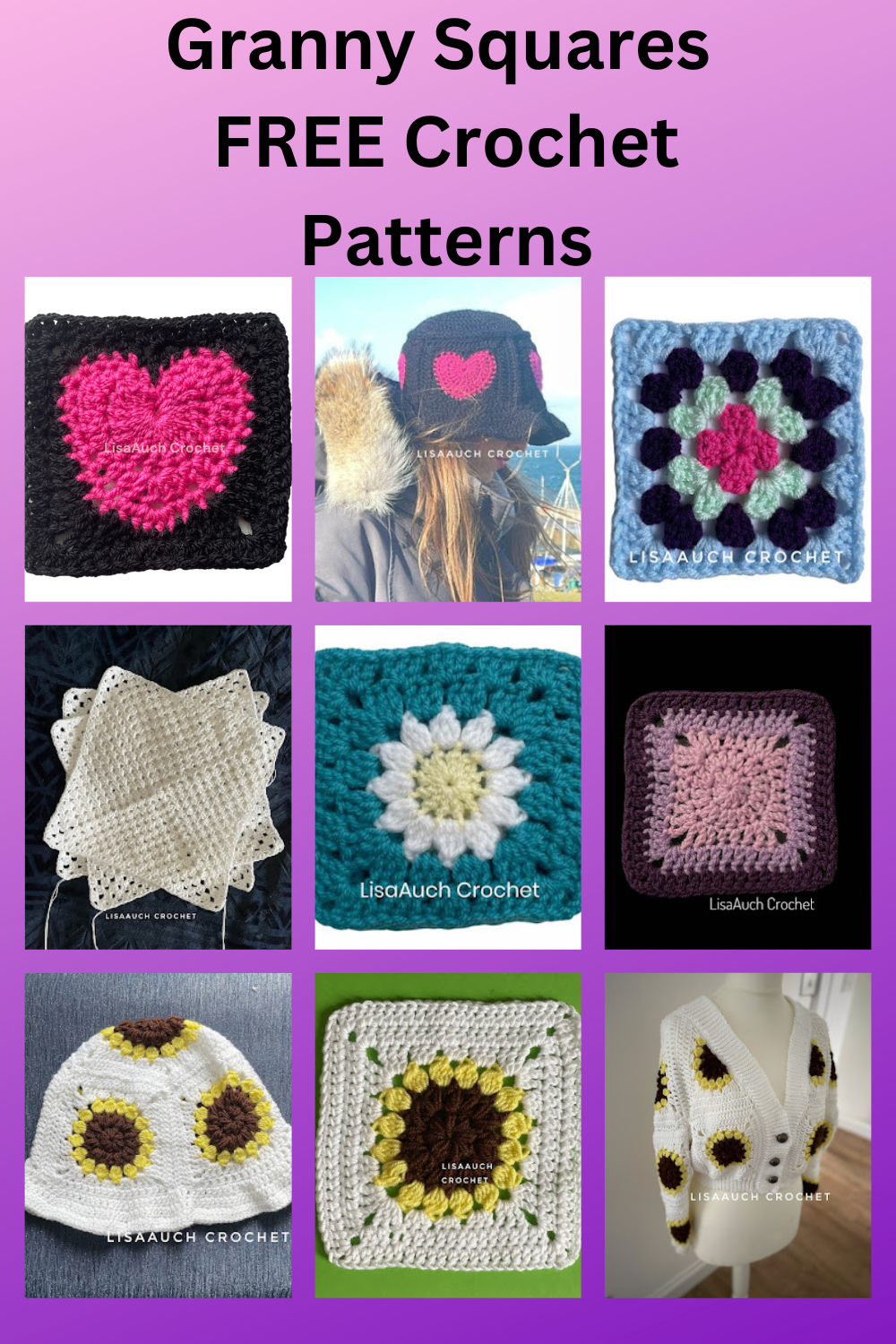 Different Granny Square Patterns